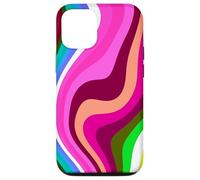 Liquid Swirl Retro 60s 70s Aesthetic Indie Hippie Funky Coque pour iPhone 12/12 Pro