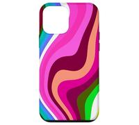 Liquid Swirl Retro 60s 70s Aesthetic Indie Hippie Funky Coque pour iPhone 12 Mini