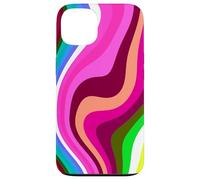 Liquid Swirl Retro 60s 70s Aesthetic Indie Hippie Funky Coque pour iPhone 13
