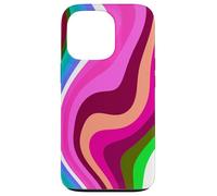 Liquid Swirl Retro 60s 70s Aesthetic Indie Hippie Funky Coque pour iPhone 13 Pro