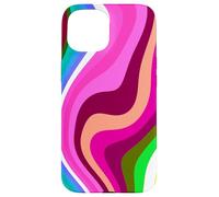 Liquid Swirl Retro 60s 70s Aesthetic Indie Hippie Funky Coque pour iPhone 15