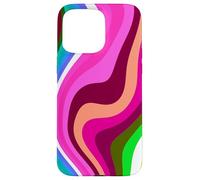 Liquid Swirl Retro 60s 70s Aesthetic Indie Hippie Funky Coque pour iPhone 15 Pro Max