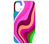 Liquid Swirl Retro 60s 70s Aesthetic Indie Hippie Funky Coque pour iPhone 16 Plus