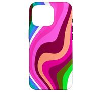 Liquid Swirl Retro 60s 70s Aesthetic Indie Hippie Funky Coque pour iPhone 16 Pro