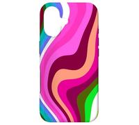 Liquid Swirl Retro 60s 70s Aesthetic Indie Hippie Funky Coque pour iPhone 17