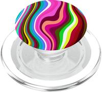 Liquid Swirl Retro 60s 70s Aesthetic Indie Hippie Funky PopSockets PopGrip pour MagSafe