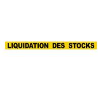 Liquidation Des Stocks (60x5cm) - Sticker/Autocollant