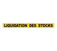 Liquidation Des Stocks (60x5cm) - Sticker/Autocollant
