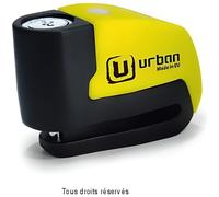 LIQUIDATION - URBAN - Antivol Moto Bloque Disque Alarm+ Ø6Mm Jaune 120Db + Housse