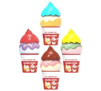 Liquide à Bulles | 4 pièces Antifuite Portable pour Extérieur - Flacons à Bulles en Forme de Glace avec - pour Filles Garçons Anniversaire Maison Jardin Plage Été