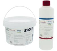 Liquide Catalyseur - JESMONITE - AC 100 - 500 ml - Poudre 1,25 kg - Blanc