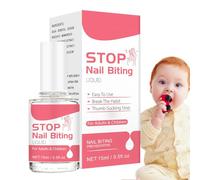 Liquide contre la mastication des ongles | Liquide anti-morsure | Polissage préventif pour la mastication des ongles | Vernis à ongles anti-morsure 0,5 Fl oz | Petit moyen anti-mastication des ongles