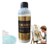 Liquide d'aide au flux de peinture - Médium de mélange acrylique, formule de dilution artistique de 100 ml, solution de mélange de couleurs offrant un meilleur contrôle de la propagation pour les