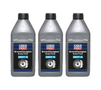 Liquide De Frein 3X1 L Synthétique DOT 4 LIQUI MOLY Pour Un Freinage Super Sûr