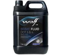 Wolf Liquide de frein 5039 DOT 3 & 4 — ISO 4925 Classe 3 et 4 — 5 Litre