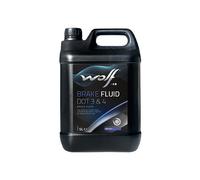 Liquide de frein WOLF LIQUIDE DE FREIN DOT 3&4 5L SAE J 1703 / 1704 / ISO 492...