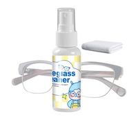 Liquide de nettoyage des lunettes (50 ml), GLASPA ENTRETIEN ANTI-MERCHET LES SEGLI (50 ml), élimination de la poussière pour les voyages d'affaires, étudiants, personnes âgées, enseignants et avec