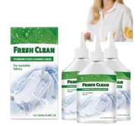 Liquide de nettoyage des taches têtu pour les vêtements, Gel d'élimination des taches de blanchisserie doux pour les vêtements blancs, Enlève les taches de sang de café de vin rouge d'huile (3)