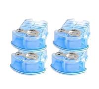Liquide de nettoyage for rasoir, cartouche de renouvellement de nettoyage for rasoir électrique avec tête de rasoir à centre de nettoyage automatique compatible avec Braun(4pcs)