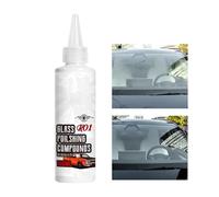 Liquide de Polissage pour Vitres Auto | Nettoyant pour Pare-brise Éliminant les Rayures et Film Gras 150ml - Nettoyant Réparateur Pour Vitres Automobile Camion Camping-Car SUV Phare Rétroviseur