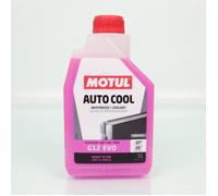 Liquide de refroidissement Motul Auto Cool G12 Evo -37°C rose 1L pour auto Neuf