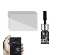 Liquide De Réparation De Fissures De Verre - 2,5 X 0,5 X 0,5 Pouces, Dissolvant De Rayures Portable, Solution Rapide | Fluide De Réparation De Verre Fissuré, Pour Téléphones Portables, Montres, Lunett