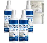 Liquide de réparation et durcisseur pour murs farinants - Solution à séchage rapide pour murs poussiéreux, écaillés ou farinants - Fixation en profondeur et imperméabilisation (4pcs)