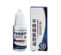 Liquide de test en acier inoxydable - 15 ml - Liquide d'analyse pour vaisselle et robinetterie sanitaire