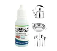 Liquide de test en acier inoxydable - Solution d'identification de 15 ml, réactif de test en acier inoxydable pour la classification de criblage d'alliages de traitement des métaux