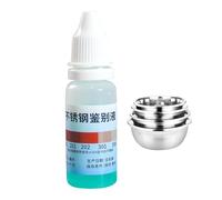 Liquide de test en acier inoxydable - Solution pour tester les articles sanitaires | Réaction rapide pour vaisselle en acier inoxydable, analyseur de matériaux de construction