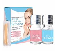 Liquide D'élimination Des Verrues，D'élimination Instantanée Des Verrues，Verrue Plate Soin Verrues Pieds & Mains，Formule Douce pour Tous Types de Peaux，5ml*5ml
