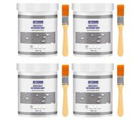 Liquide D'étanchéité Transparent, Adhésif d’étanchéité super puissant, agent de revêtement imperméable transparent, Invisible Waterproof Agent with Brush, Revêtement Imperméable Transparent (100 * 4)