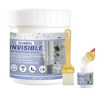 Liquide étanchéité Transparent,Colles D'étanchéité Transparent, Liquide D'étanchéité, avec brosses étanchéité des bâtiments, sous-sols, sols, toitures et revêtements 300g