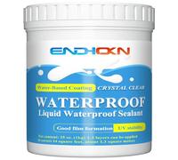 Liquide Étanchéité Transparent Pot 1 KG, Endhokn Membrane d'Étanchéité Waterstop Étanchéité Toiture, Agent Anti-Fuite Étanche à Base D'eau pour l'intérieur et l'extérieur Agent Imperméable Invisible