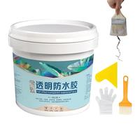 Liquide Étanchéité Transparent Scellant, 300g/500g scellant isolant à agent invisible, revêtement anti-fuite adhésif en polyuréthane pour salle de bain, toilettes, carrelage, murs, toit