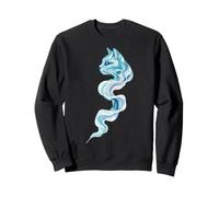 Liquide Flow Wave Chat Art Abstrait Design Minimalisme Sweatshirt
