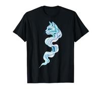 Liquide Flow Wave Chat Art Abstrait Design Minimalisme T-Shirt