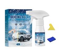 Liquide Lave-glace - Spray Dégivrant Pare-Brise 60ml Avec Éponge & Chiffon, Agent De Fonte Neige & Givre | Antigel Hiver Pour Voiture & Camion | Visibilité Rapide Et Sécurisée