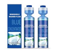 Liquide Lave Glace Voiture,Nettoyant Pare-Brise,Convient Aux Liquide De Nettoyage Pour Vitres,Fenêtres Et Carrelages,Toutes Saisons,Windshield Washer Fluid,Blue Concentrated,Protection Durable (2)