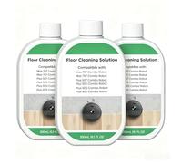 Liquide Nettoyant Concentré for Sols, 300ml X 3, Parfum Frais, Faible Mousse Sans Résidu, Compatible avec Roomba Max 707/705/Plus 405/505/507 Combo Robot