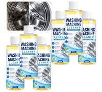 、Liquide Nettoyant pour Lave-Linge, Détartrant et Désodorisant à Laveuses à Chargement Frontal par le Haut, Liquide Détergent pour Laveuse, Nettoyant de Joint de Lave-Linge (6PCS)