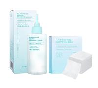 Liquide nettoyant pour les ailes du nez, liquide nettoyant pour le visage et le nez, 150 ml Solution rafraîchissante à absorption rapide avec 50 tampons de coton pour mamans, femmes, femmes, sœurs