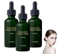 Liquide oral de peptide de collagène, soutient l'hydratation et l'élasticité de la peau, complément alimentaire pour la santé de la peau, pour les femmes et les hommes (3 Pcs)