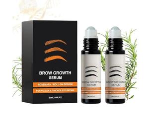 Liquide pour la croissance des sourcils | 2 pièces solution non grasse | Liquide fortifiant et stimulant les sourcils pour un aspect plus plein et avec soin