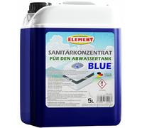 Liquide sanitaire I Blue I Concentré sanitaire I 5 litres I Réservoir d'eaux usées de camping I Liquide sanitaire pour réservoir d'eaux usées des toilettes de camping I Additif sanitaire I Additif WC