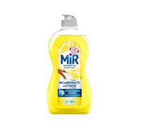 Mir Vaisselle - Bicarbonate & Citron - Dégraissage Expert - Efficace à Froid - Bicarbonate de Soude - Sans Conservateurs - Sans Allergènes Parfum - Marque Préférée des Français - Bouteille de 450 ml