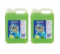 Liquide vaisselle citron vert - Paic - 5l - Lot de 2 - Super dégraissant - Anti-odeurs - Concentré - Parfum agréable