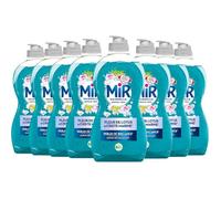 Mir Liquide Vaisselle Fleur de Lotus & Criste Marine - Lot de 8 x 450ml - Dégraissant Puissant, Fraîcheur de Lotus et criste marine, Nettoyage Efficace