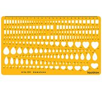 Liquidraw 2035 Pierre de formes et de tailles des modèles Pochoir - Orange/transparent