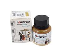 Liquidraw Encre à dessin colorée - Encre d'Inde - Étanche - 20 couleurs assorties - 35 ml - Encre indienne pour artistes - Marron clair